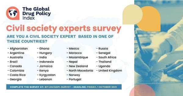 Enquête auprès d'experts en politiques des drogues : Indice mondial sur les politiques des drogues