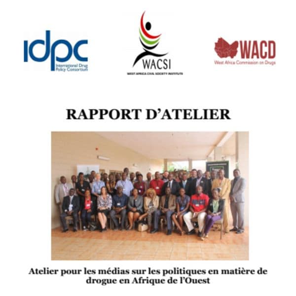 Formation sur les politiques des drogues en Afrique de l'Ouest pour les médias