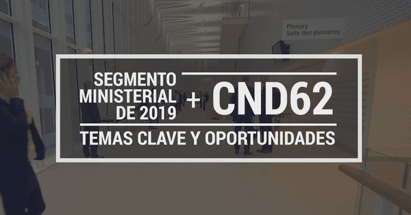 CND 62 y Segmento Ministerial de 2019: Temas clave y oportunidades